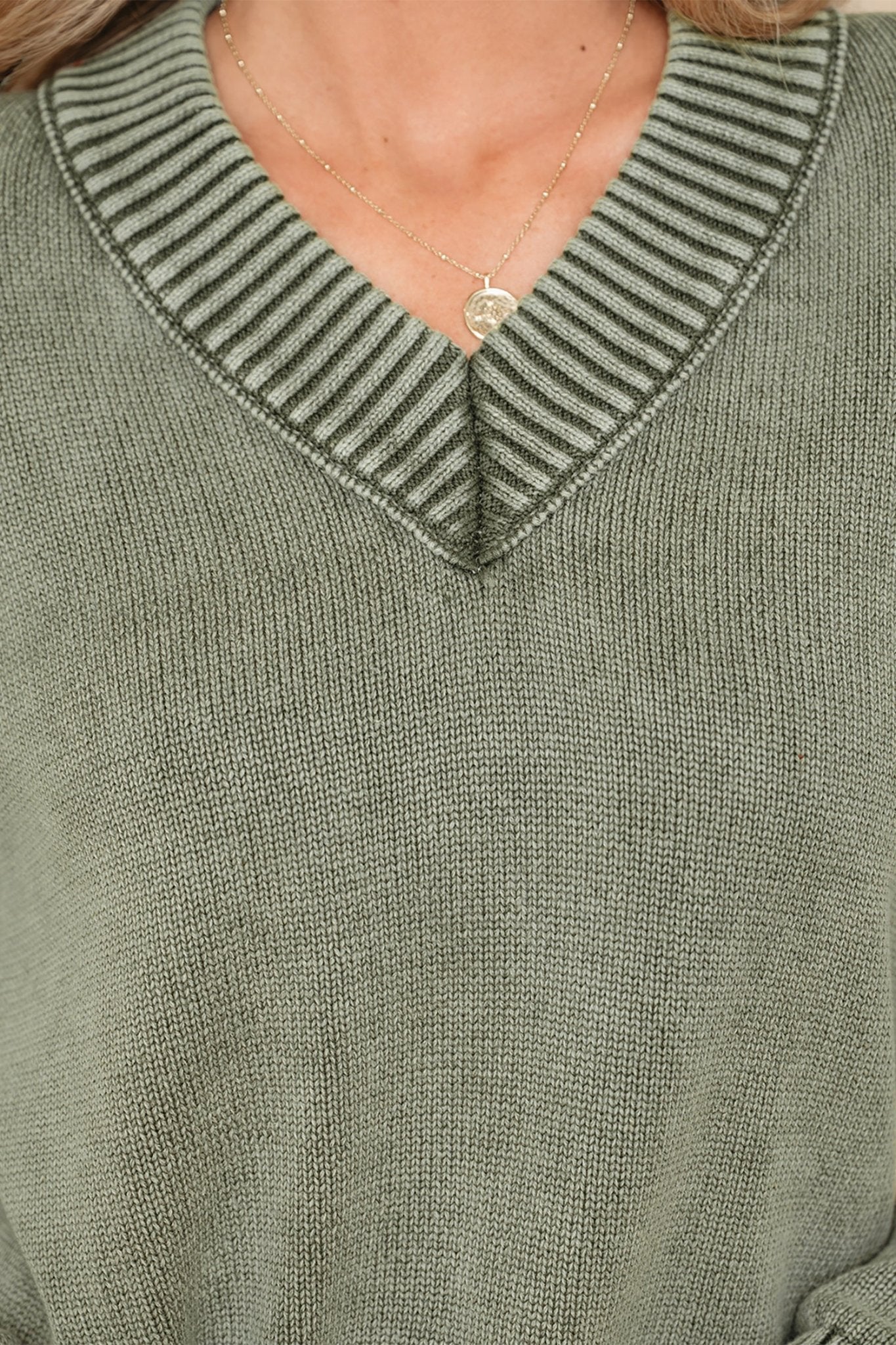 Alma Drop Shoulder Loose Sweater - Hello Beautiful BoutiqueSweatersThreaded Pear