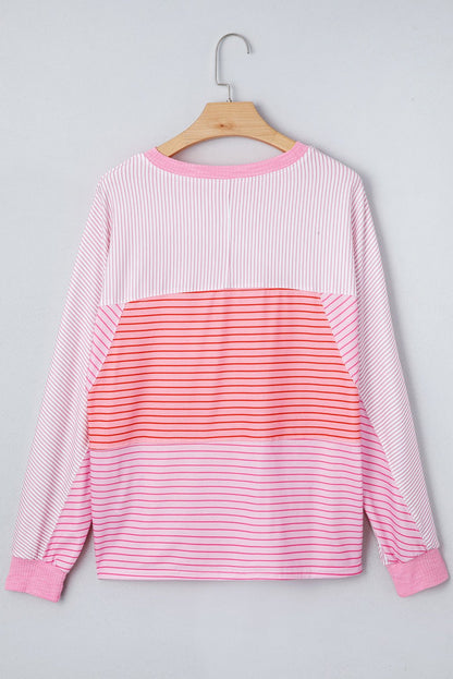 Alondra Exposed Seam Casual Long Sleeve Top - Hello Beautiful BoutiqueLong Sleeve TopsThreaded Pear