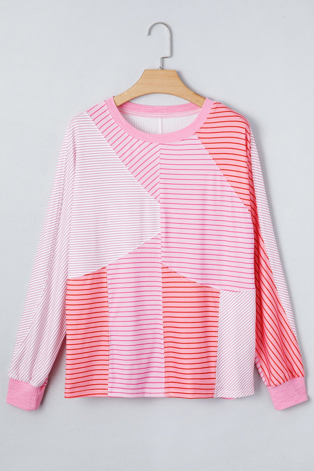 Alondra Exposed Seam Casual Long Sleeve Top - Hello Beautiful BoutiqueLong Sleeve TopsThreaded Pear