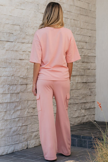 Alora Cargo Sweatpants Set - Hello Beautiful BoutiquePant SetsThreaded Pear