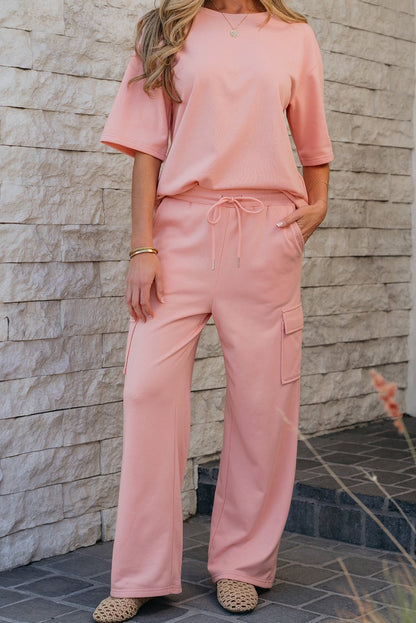 Alora Cargo Sweatpants Set - Hello Beautiful BoutiquePant SetsThreaded Pear