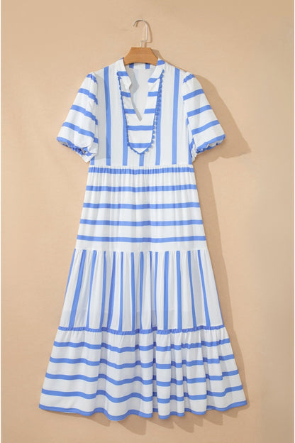 Alora Half Sleeve Vacation Dress - Hello Beautiful BoutiqueMidi DressesThreaded Pear