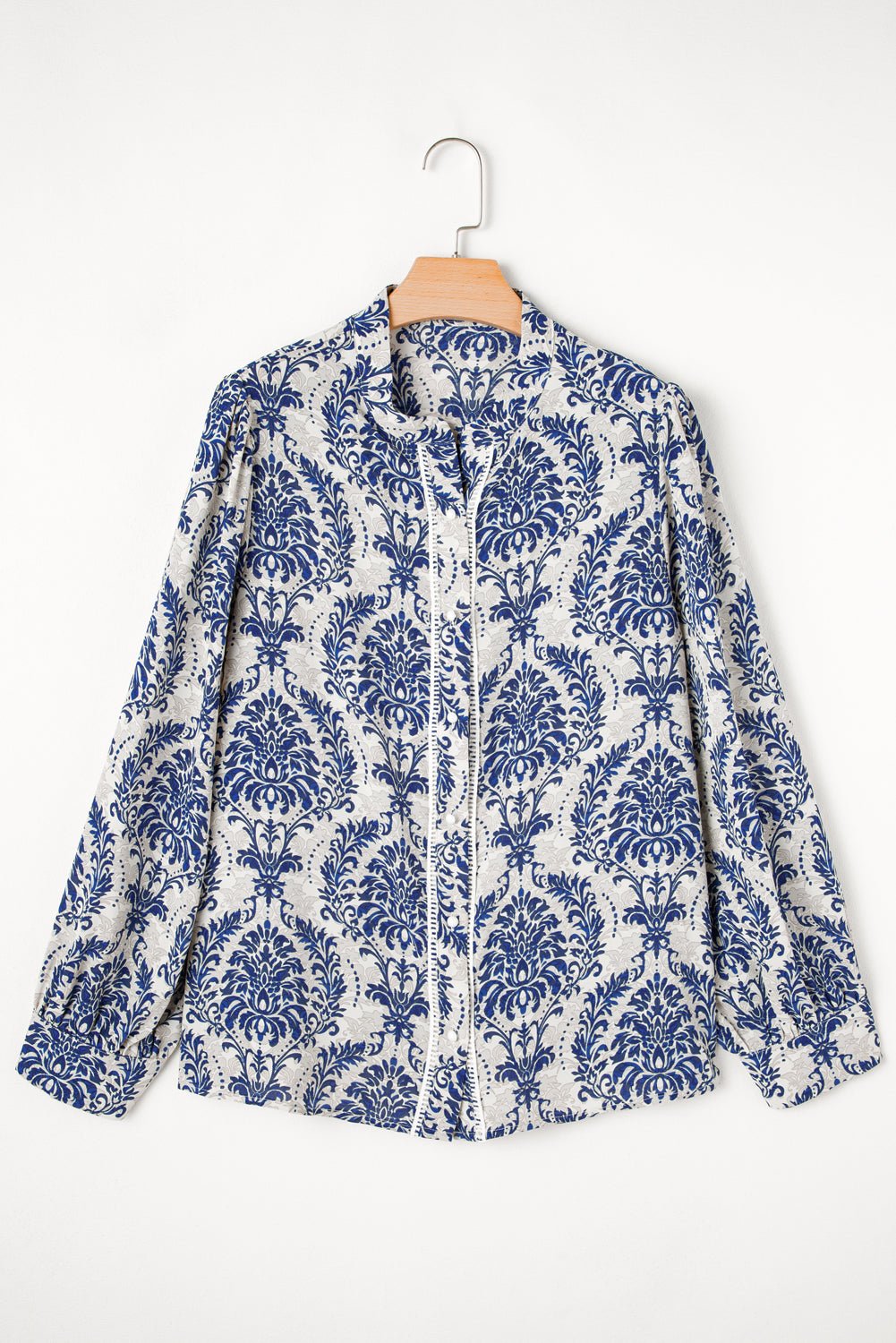 Alora Pattern Print Notch PLUS Shirt - Hello Beautiful Boutique20% OFFThreaded Pear