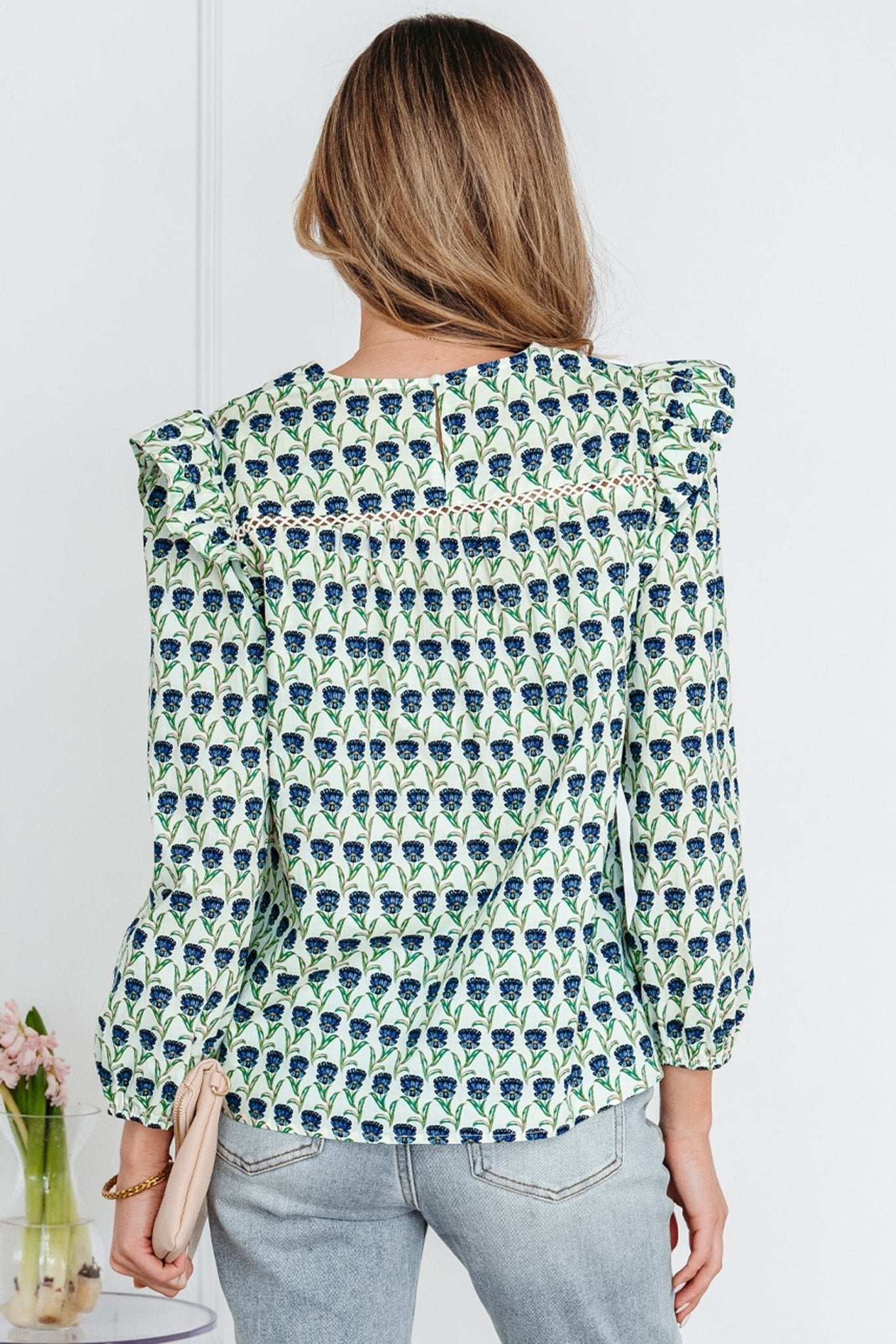 Amalia Long Sleeve Blouse Long Sleeve Top - Hello Beautiful BoutiqueBlouses & ShirtsThreaded Pear