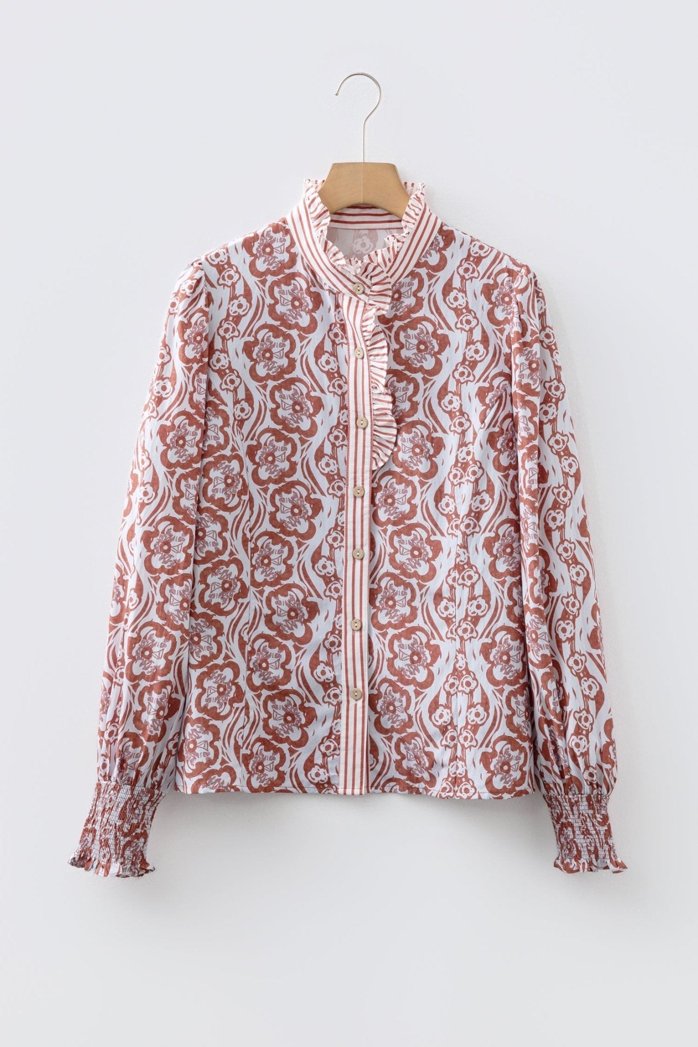 Amanda Long Sleeve Shirt Long Sleeve Top - Hello Beautiful BoutiqueBlouses & ShirtsThreaded Pear