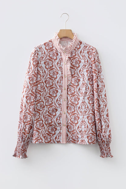 Amanda Long Sleeve Shirt Long Sleeve Top - Hello Beautiful BoutiqueBlouses & ShirtsThreaded Pear