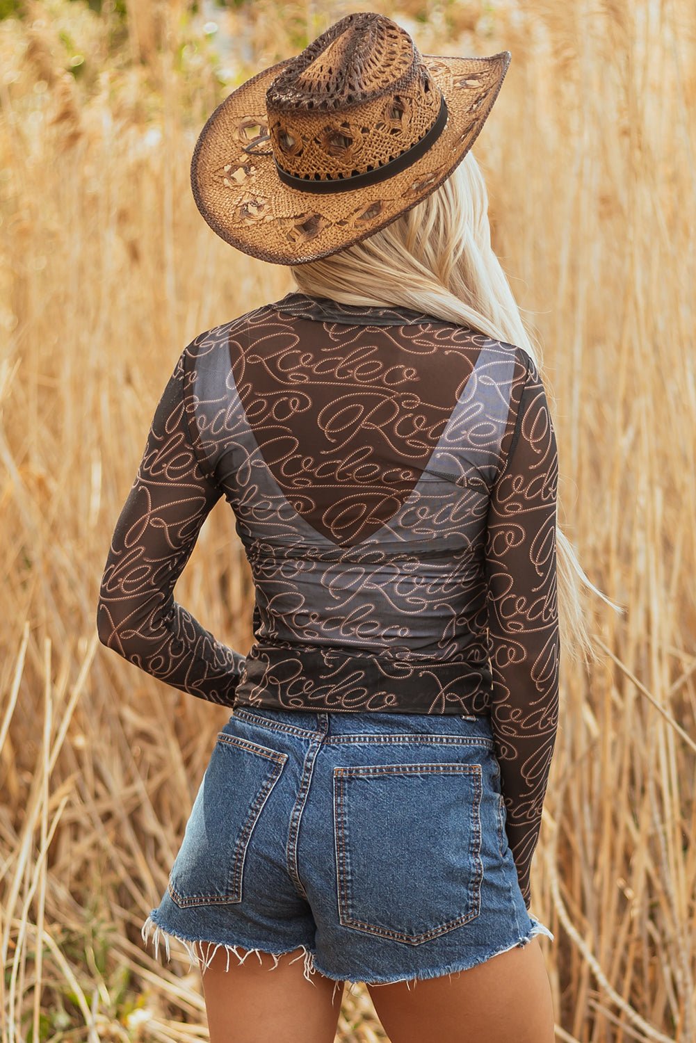 Amanda Sleeve Mesh top Long Sleeve Top - Hello Beautiful BoutiqueLong Sleeve TopsThreaded Pear