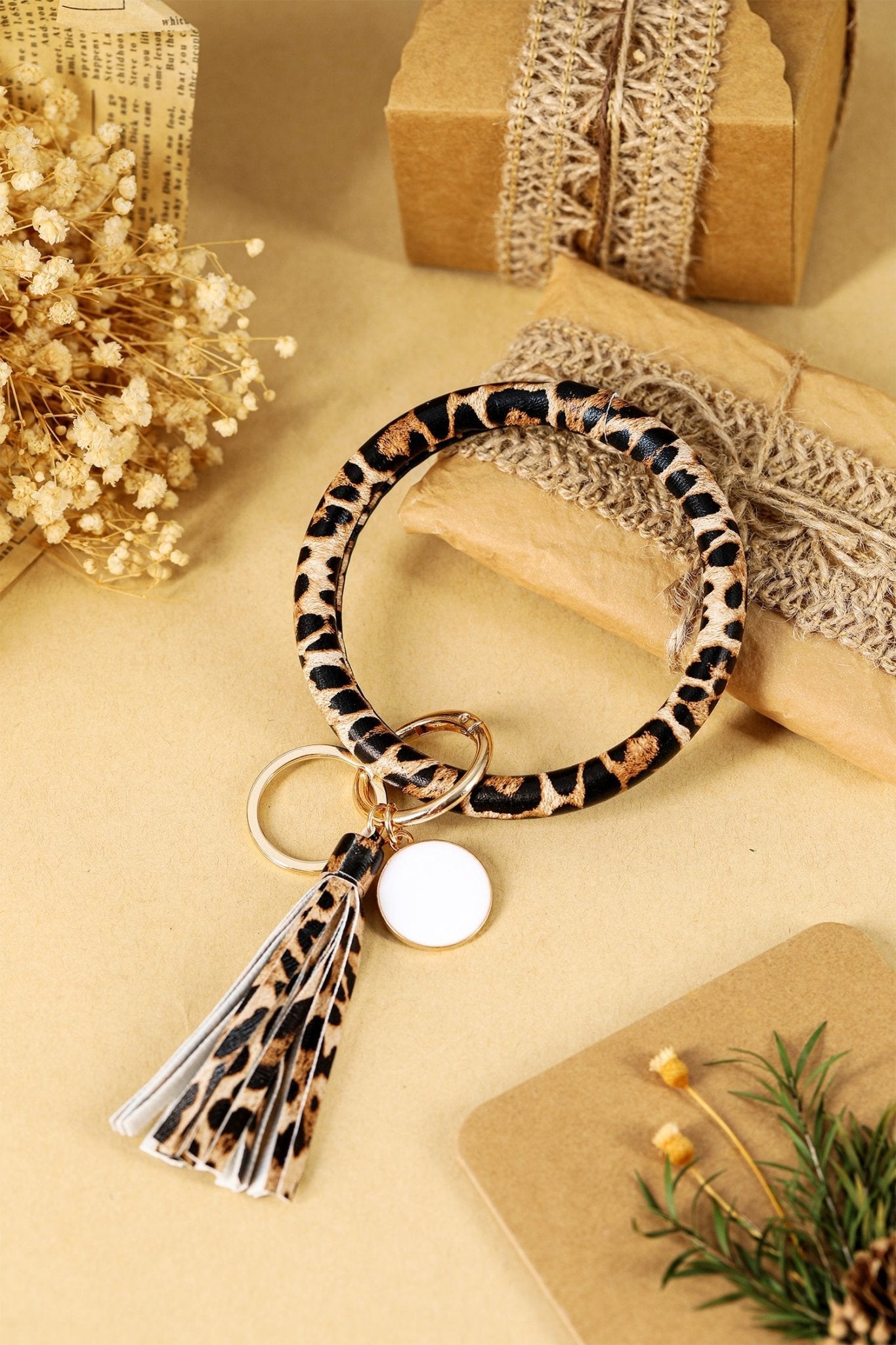 Amani Key Chain Bangle Bracelet - Hello Beautiful BoutiqueJewelryThreaded Pear