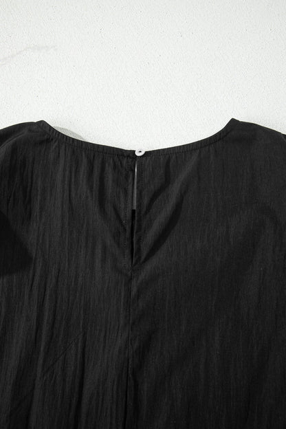 Amani Short Sleeve Textured Blouse - Hello Beautiful BoutiqueBlouses & ShirtsThreaded Pear