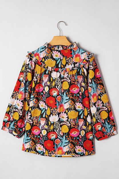 Amara Puff Sleeve Tied Blouse - Hello Beautiful BoutiqueBlouses & ShirtsThreaded Pear