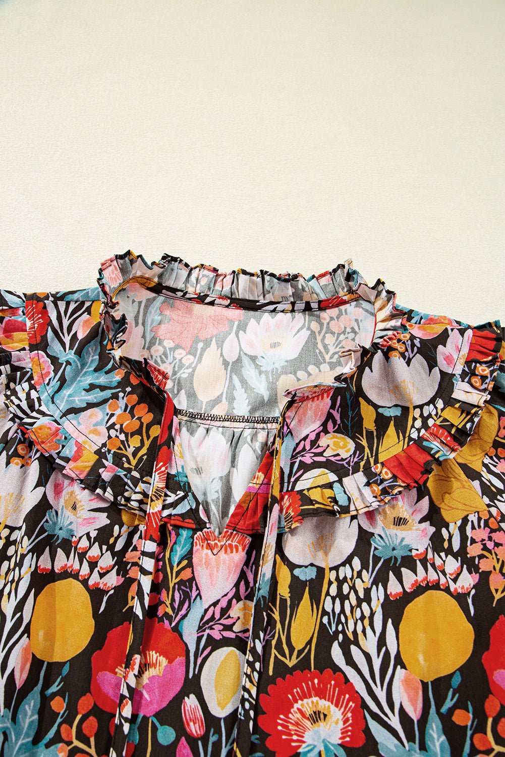 Amara Puff Sleeve Tied Blouse - Hello Beautiful BoutiqueBlouses & ShirtsThreaded Pear