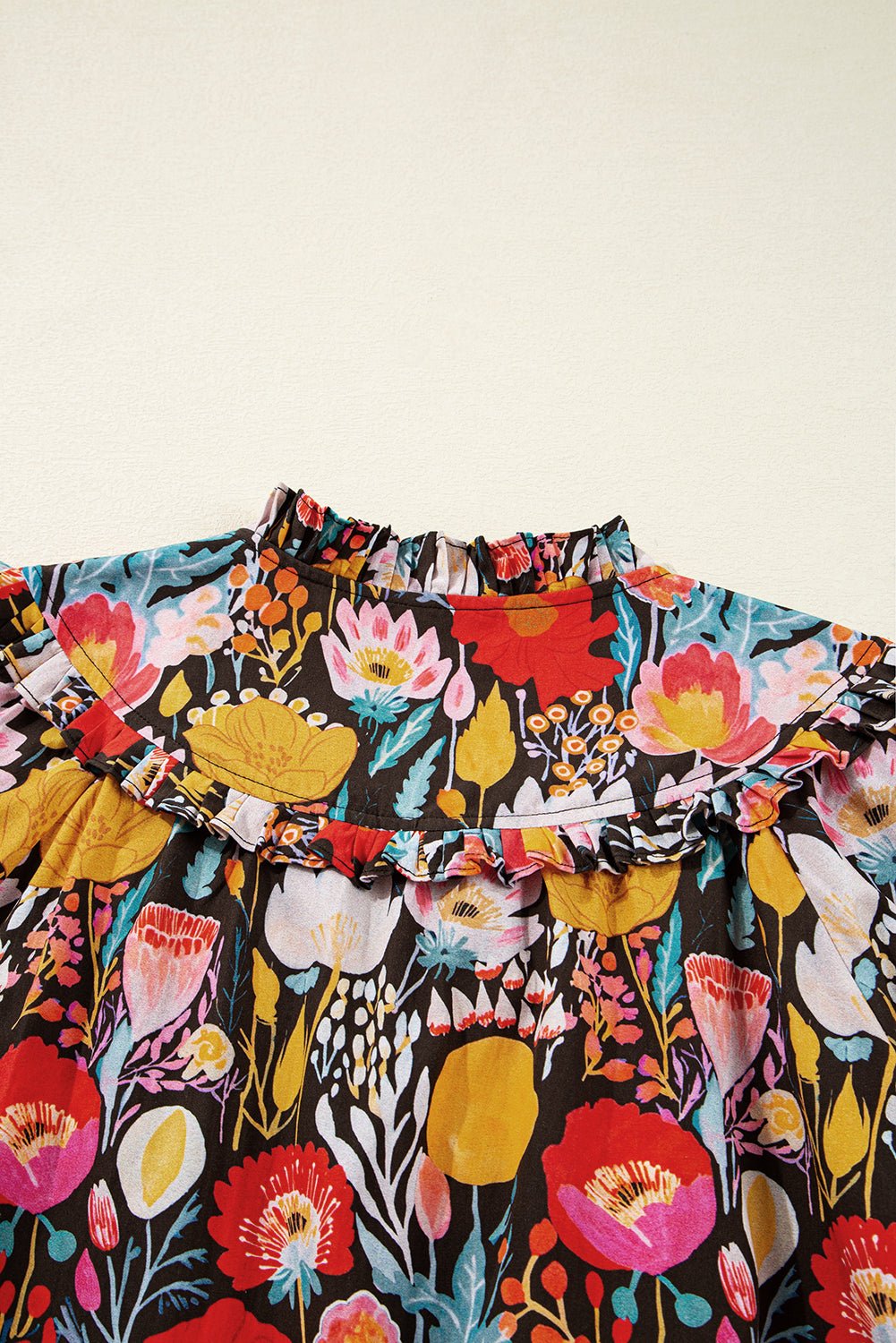 Amara Puff Sleeve Tied Blouse - Hello Beautiful BoutiqueBlouses & ShirtsThreaded Pear