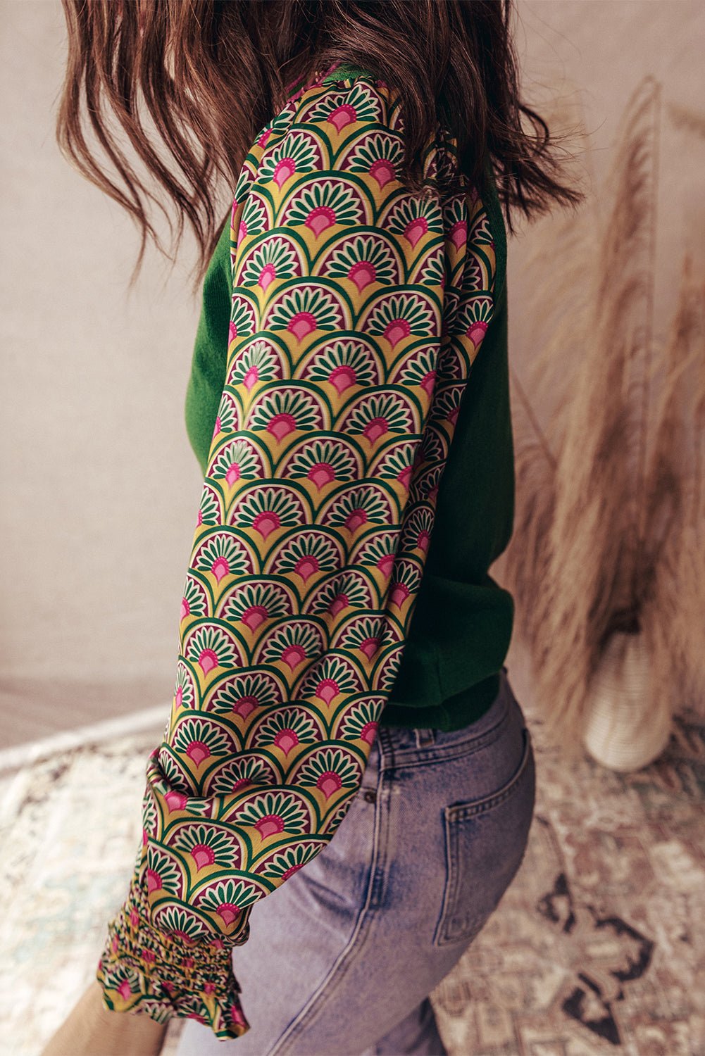 Amari Cuff Puff Sleeve Sweater - Hello Beautiful BoutiqueSweatersThreaded Pear