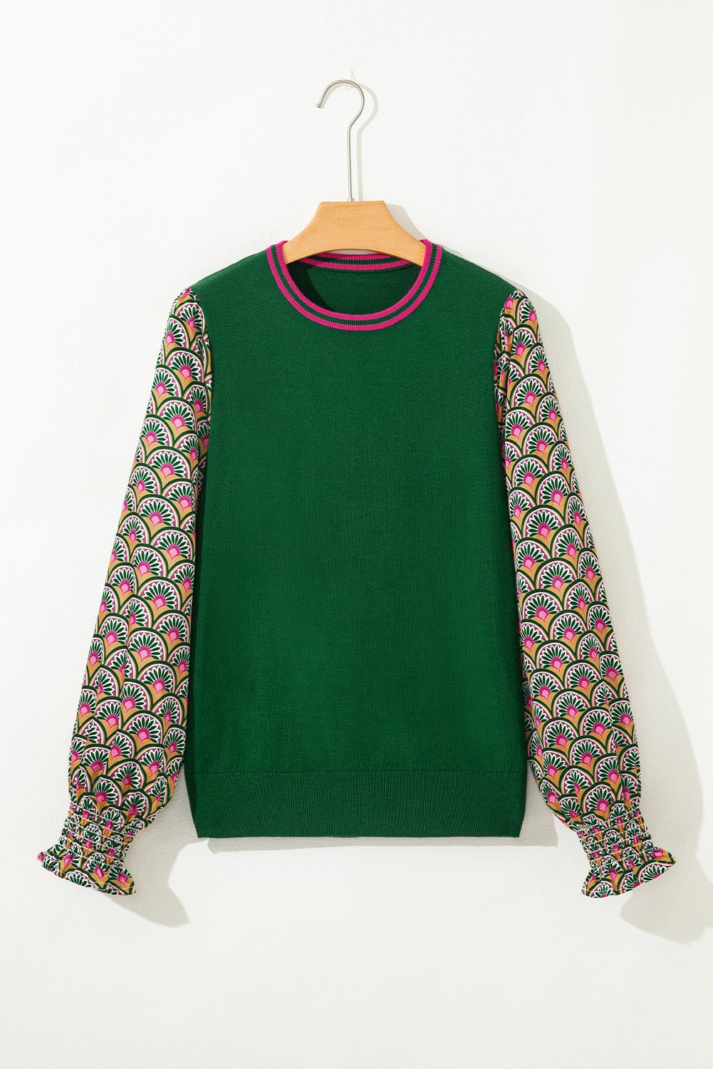 Amari Cuff Puff Sleeve Sweater - Hello Beautiful BoutiqueSweatersThreaded Pear