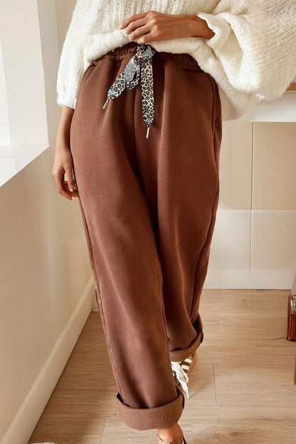 Amaris Elastic Waist Solid Pants - Hello Beautiful BoutiquePants & CulotteThreaded Pear