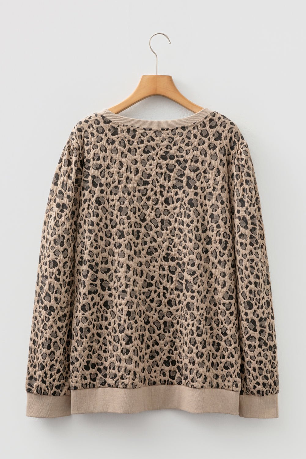 Amaya Textured Ribbed Trim Long Sleeve PLUS Top - Hello Beautiful BoutiquePlus Size Long Sleeve TopsThreaded Pear