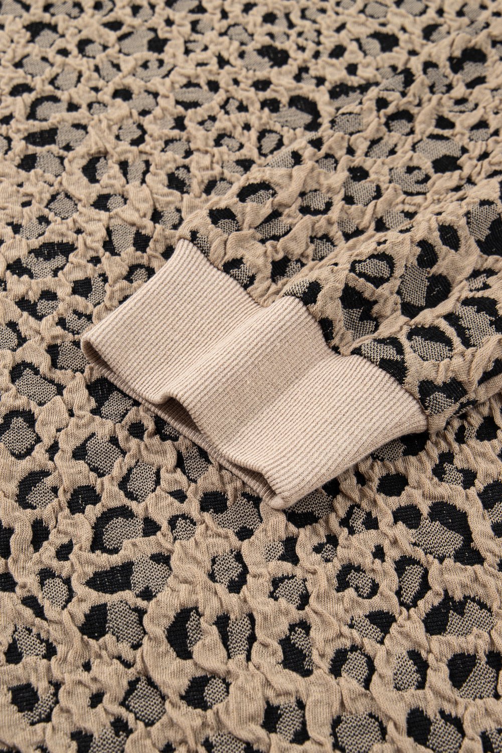 Amaya Textured Ribbed Trim Long Sleeve PLUS Top - Hello Beautiful BoutiquePlus Size Long Sleeve TopsThreaded Pear