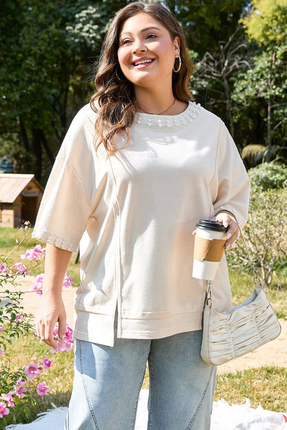 Amber Half Sleeve PLUS Top - Hello Beautiful BoutiquePlus Size Tops & TeesThreaded Pear