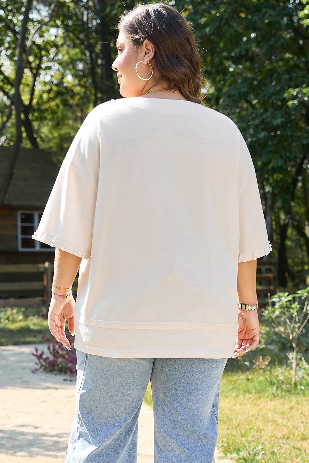 Amber Half Sleeve PLUS Top - Hello Beautiful BoutiquePlus Size Tops & TeesThreaded Pear