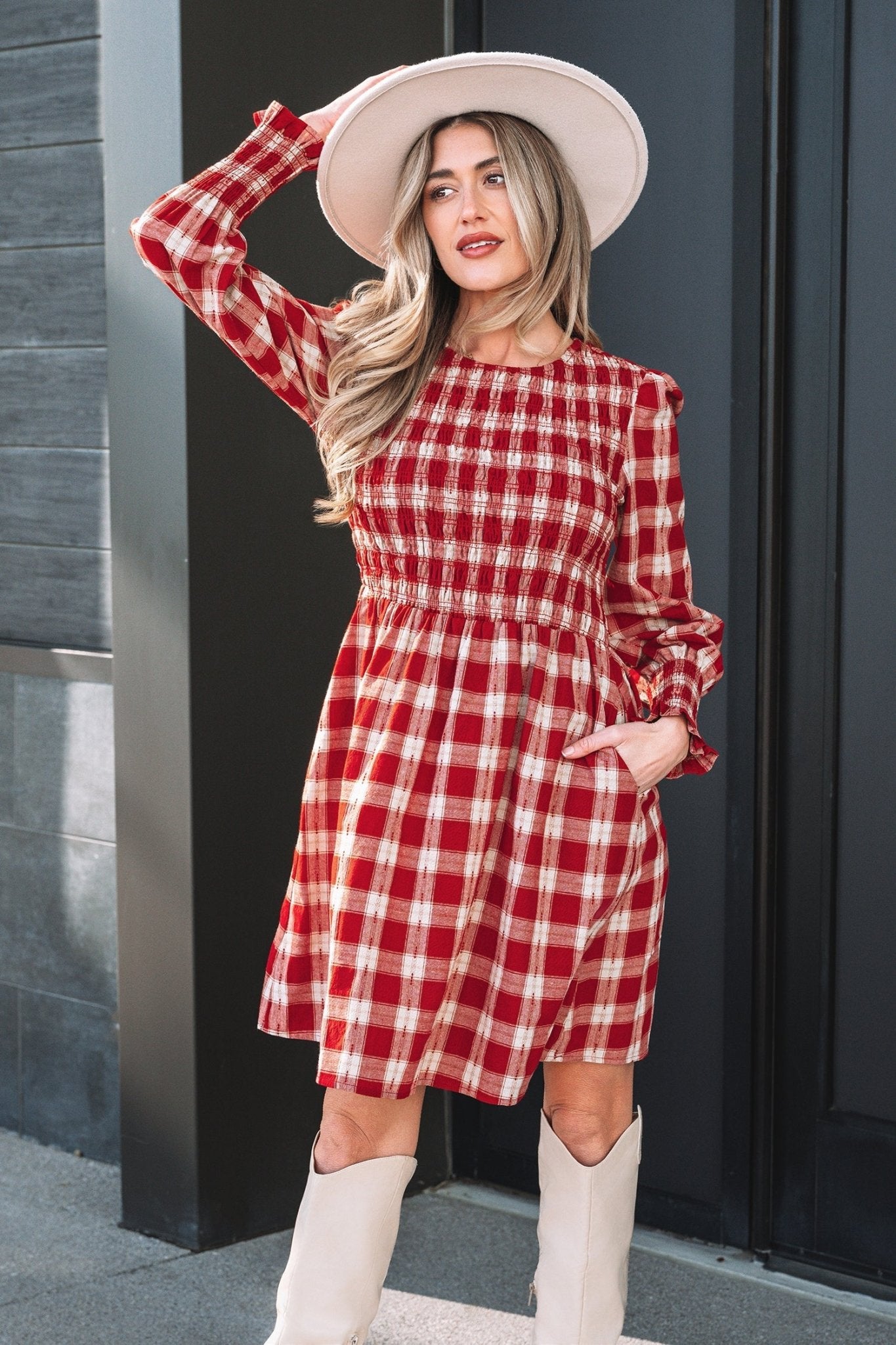 Amelia Puff Sleeve Mini Dress - Hello Beautiful BoutiqueMini DressesThreaded Pear