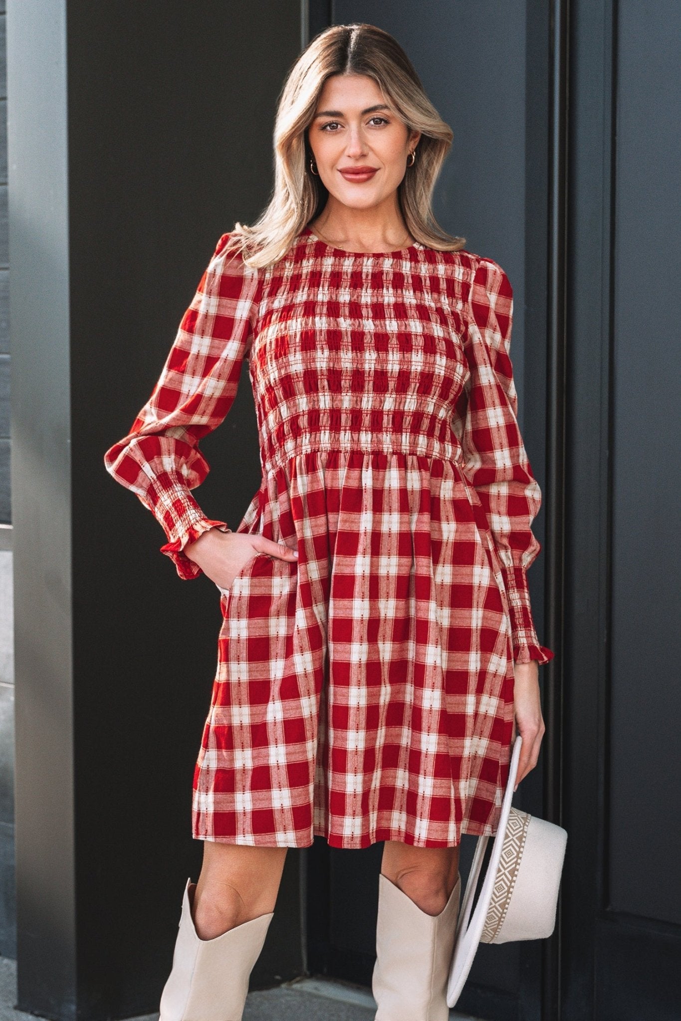 Amelia Puff Sleeve Mini Dress - Hello Beautiful BoutiqueMini DressesThreaded Pear