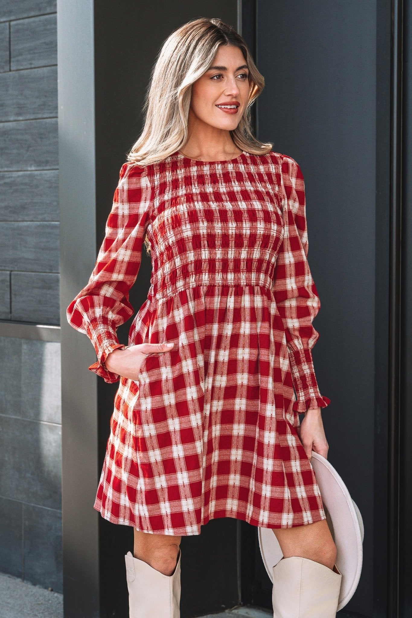 Amelia Puff Sleeve Mini Dress - Hello Beautiful BoutiqueMini DressesThreaded Pear