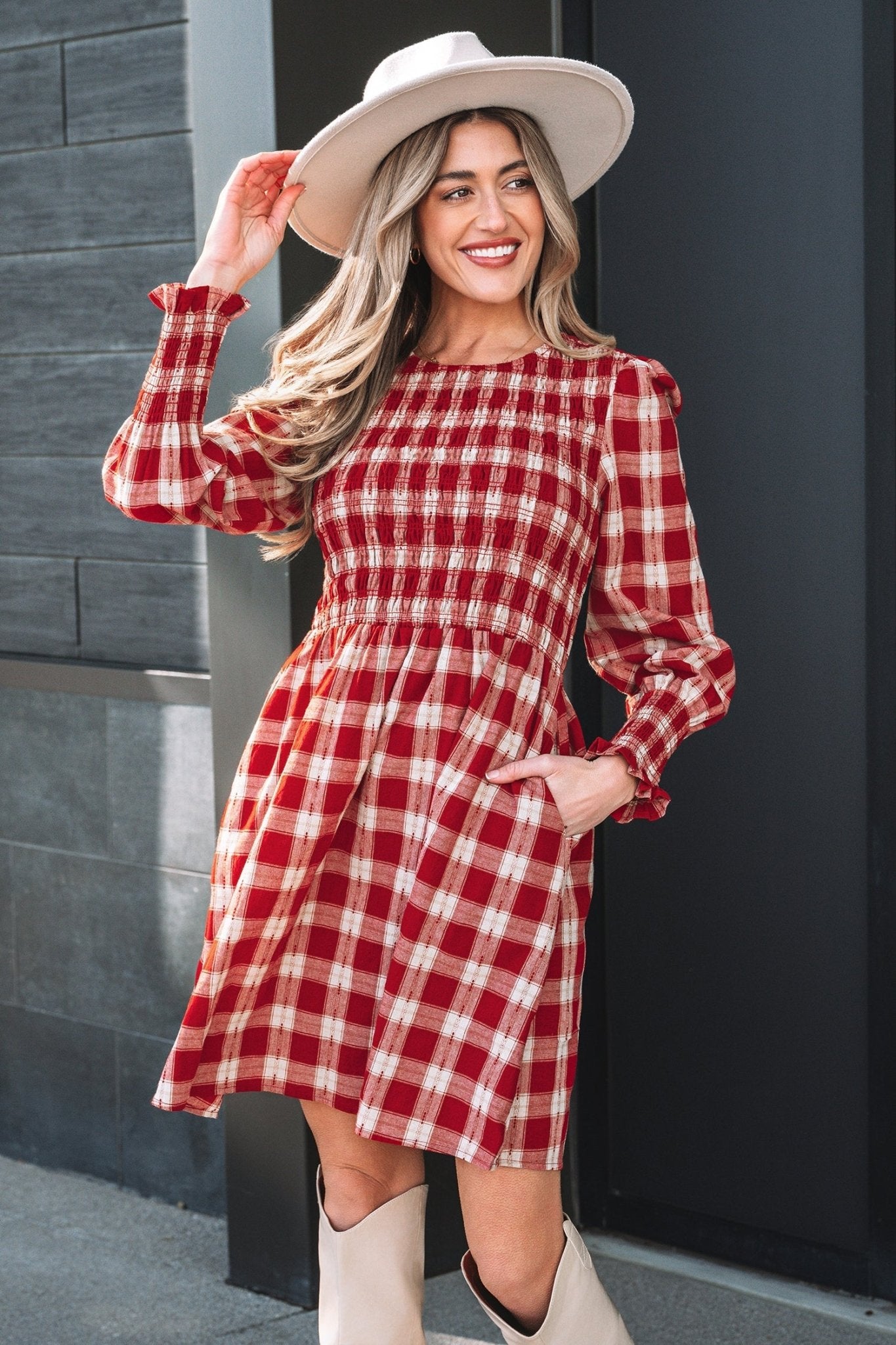 Amelia Puff Sleeve Mini Dress - Hello Beautiful BoutiqueMini DressesThreaded Pear