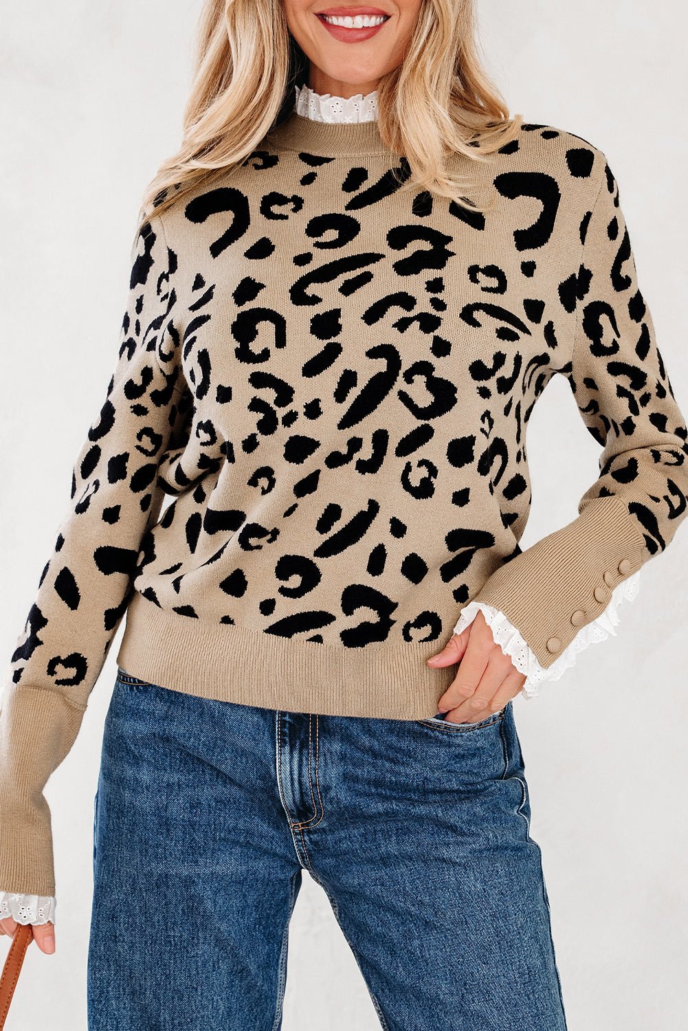 Amelia Ribbed Detail Cuffed Sweater - Hello Beautiful BoutiqueSweatersThreaded Pear