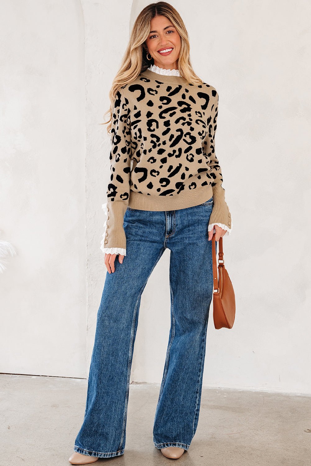 Amelia Ribbed Detail Cuffed Sweater - Hello Beautiful BoutiqueSweatersThreaded Pear