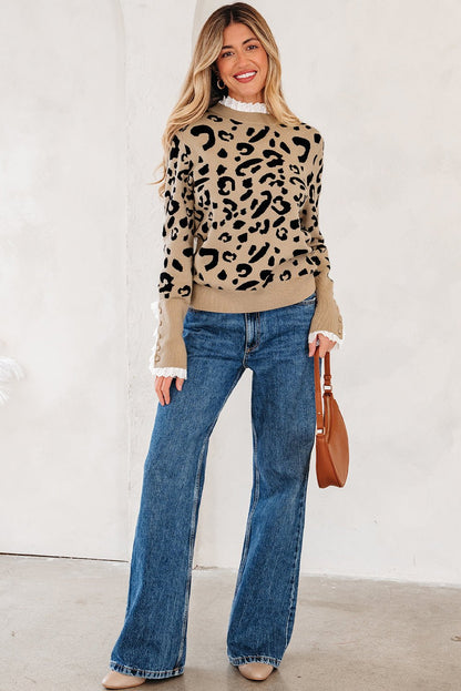 Amelia Ribbed Detail Cuffed Sweater - Hello Beautiful BoutiqueSweatersThreaded Pear