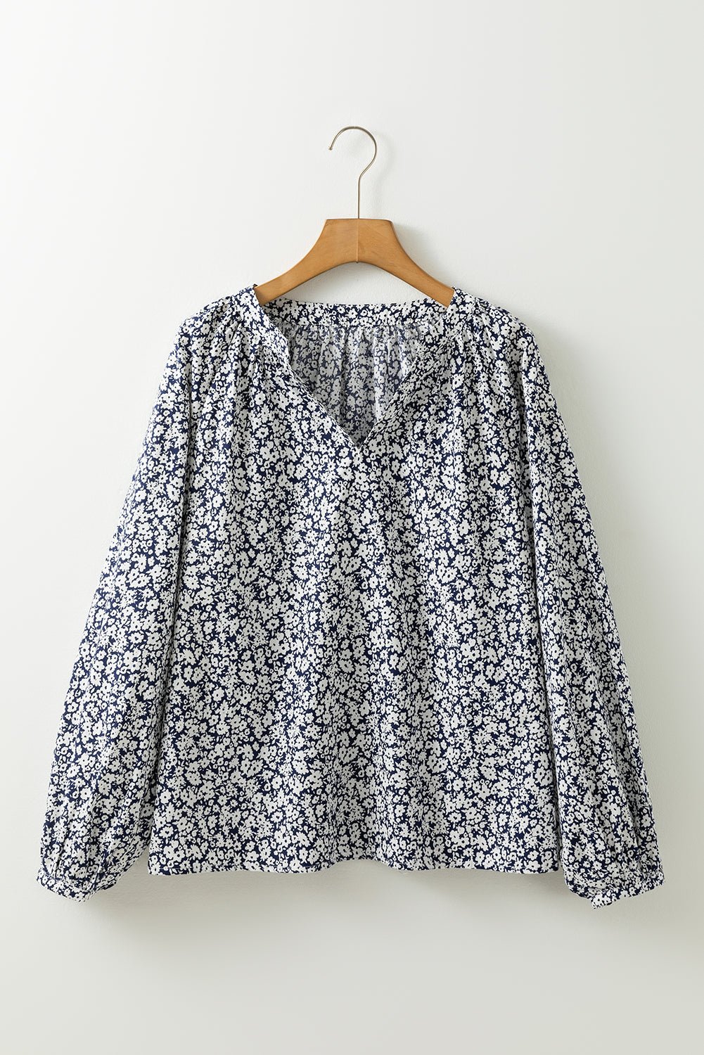 Amelie Notched Puff Sleeve Blouse - Hello Beautiful BoutiqueBlouses & ShirtsThreaded Pear