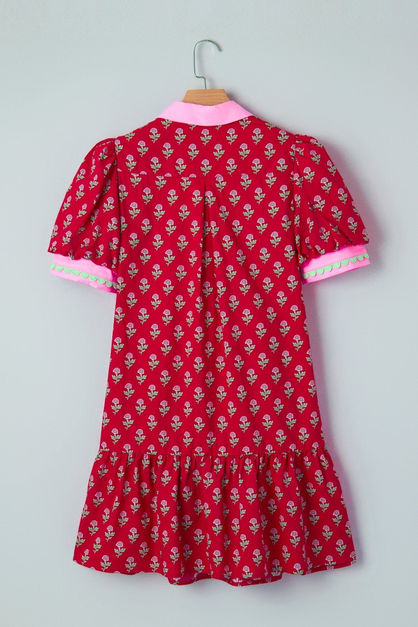 Amina Bubble Sleeve Mini Dress - Hello Beautiful BoutiqueFloral DressesThreaded Pear