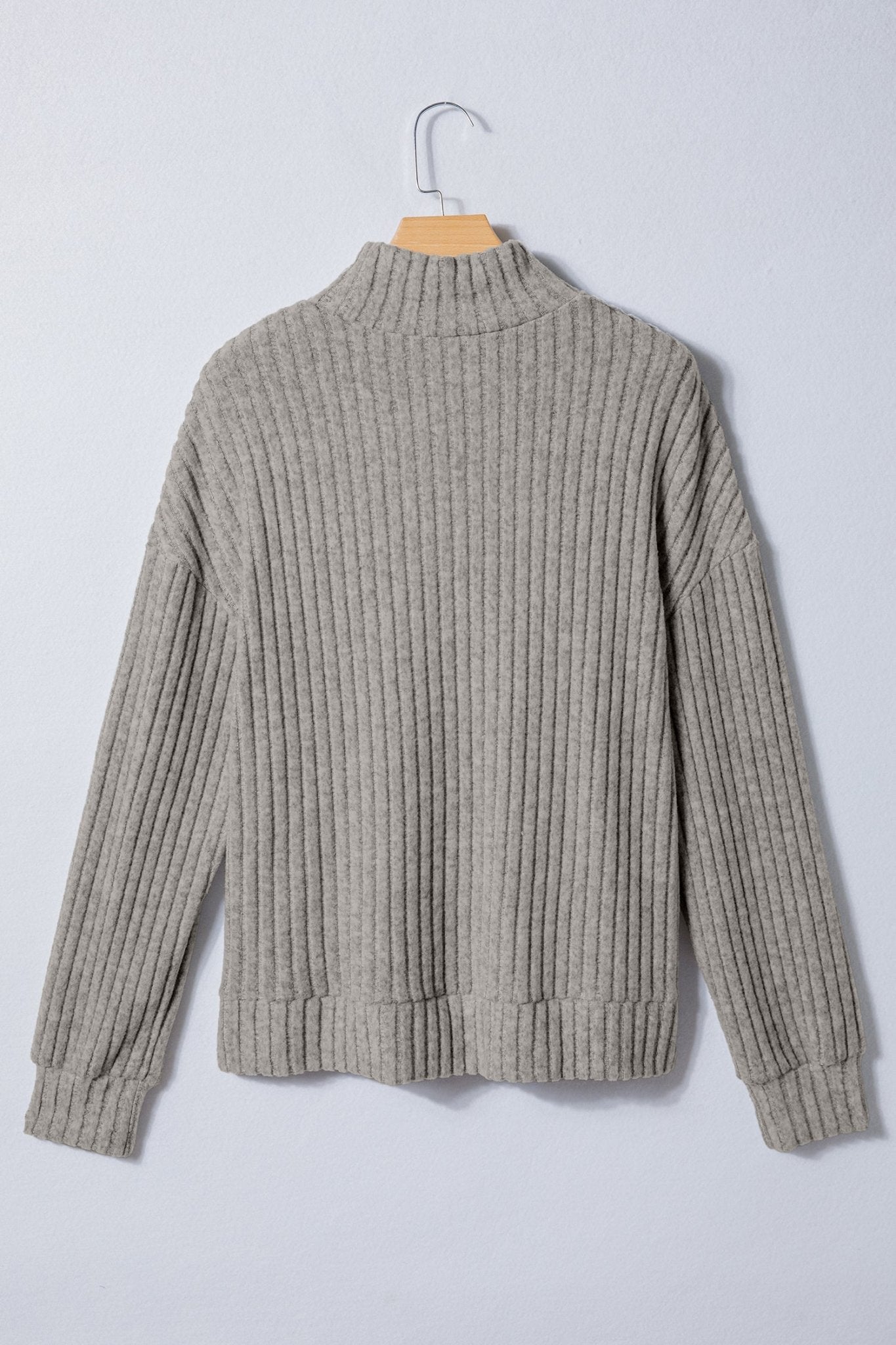 Amira High Knitted Pullover Top - Hello Beautiful BoutiqueLong Sleeve TopsThreaded Pear