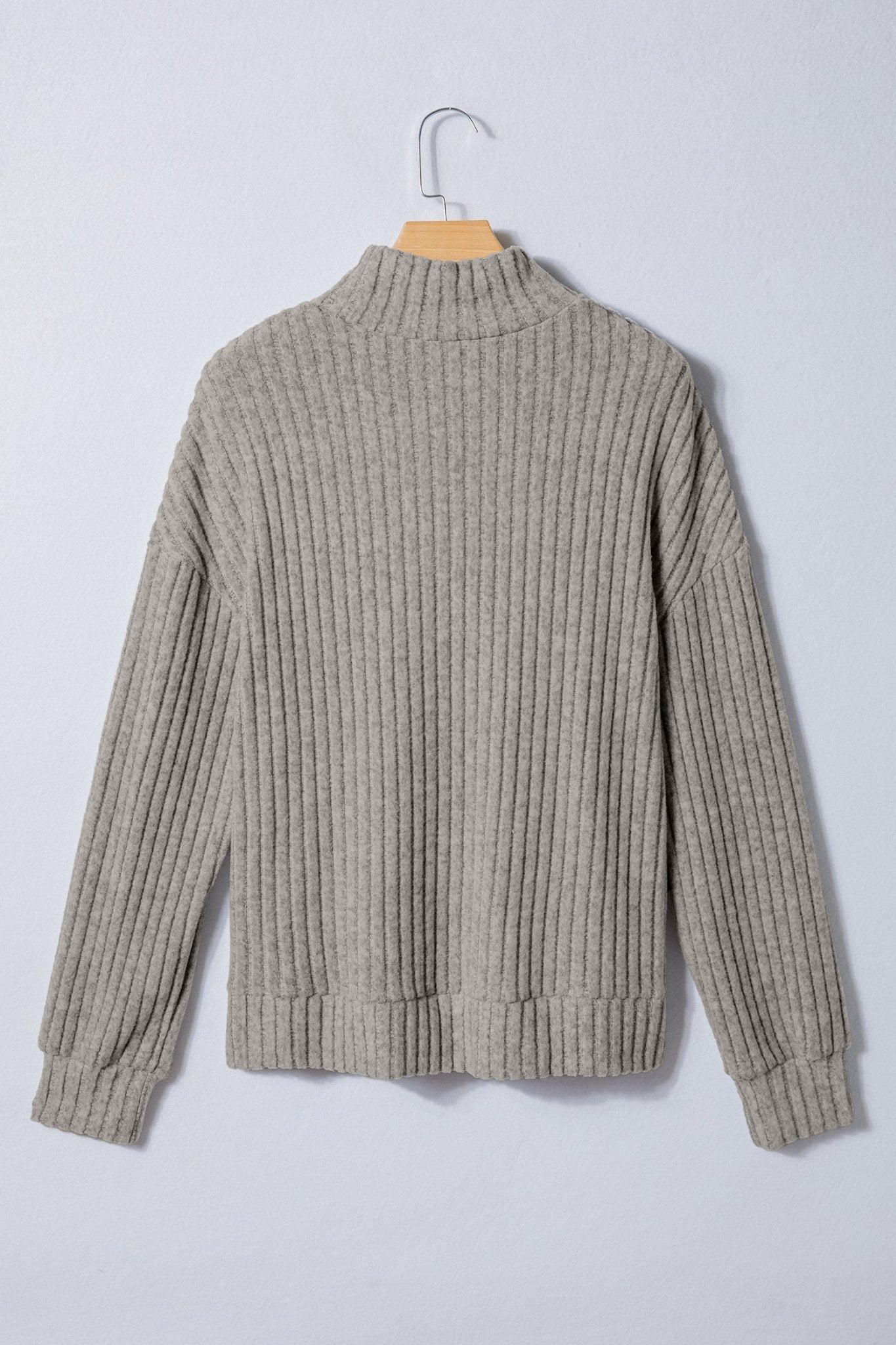 Amira High Knitted Pullover Top - Hello Beautiful BoutiqueLong Sleeve TopsThreaded Pear