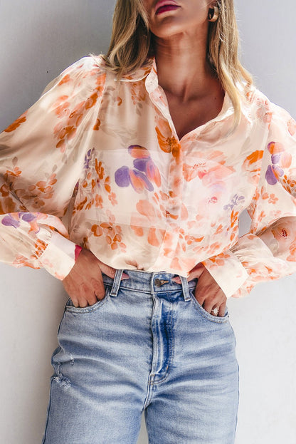 Amiyah Balloon Sleeve Loose Shirt - Hello Beautiful BoutiqueBlouses & ShirtsThreaded Pear