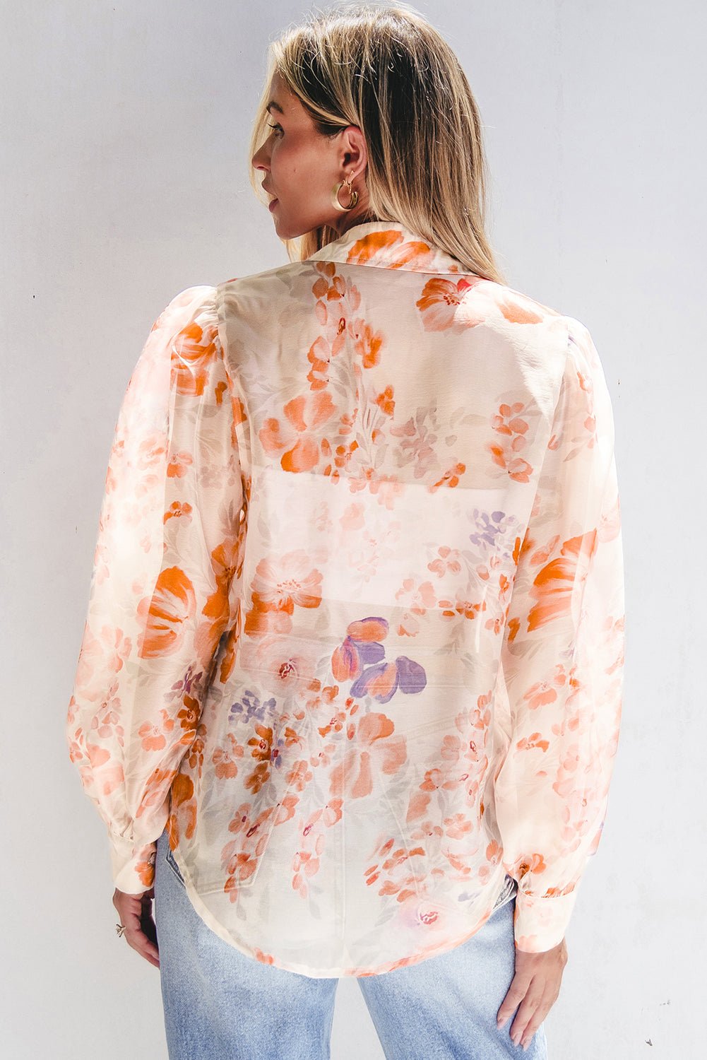 Amiyah Balloon Sleeve Loose Shirt - Hello Beautiful BoutiqueBlouses & ShirtsThreaded Pear