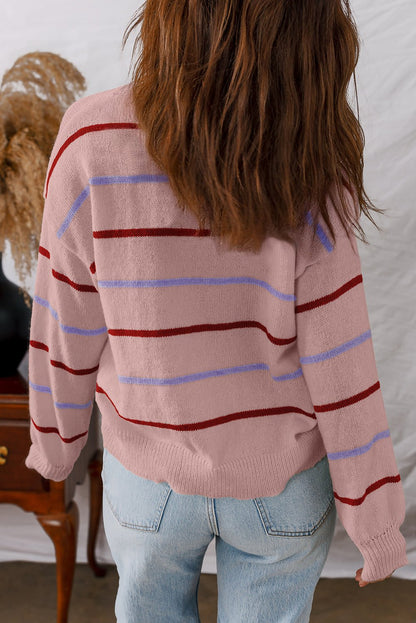 Amyra Edge Drop Shoulder Sweater - Hello Beautiful BoutiqueSweatersThreaded Pear