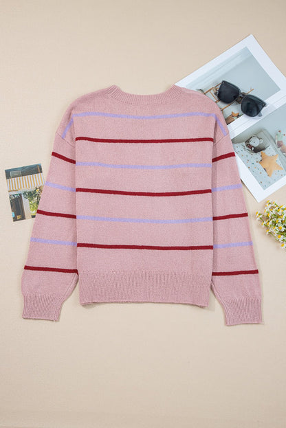 Amyra Edge Drop Shoulder Sweater - Hello Beautiful BoutiqueSweatersThreaded Pear