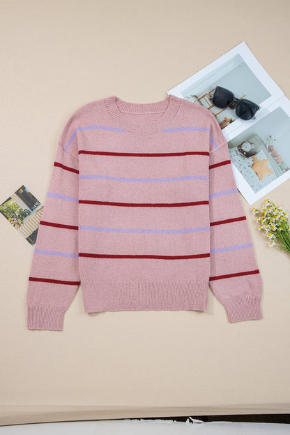Amyra Edge Drop Shoulder Sweater - Hello Beautiful BoutiqueSweatersThreaded Pear