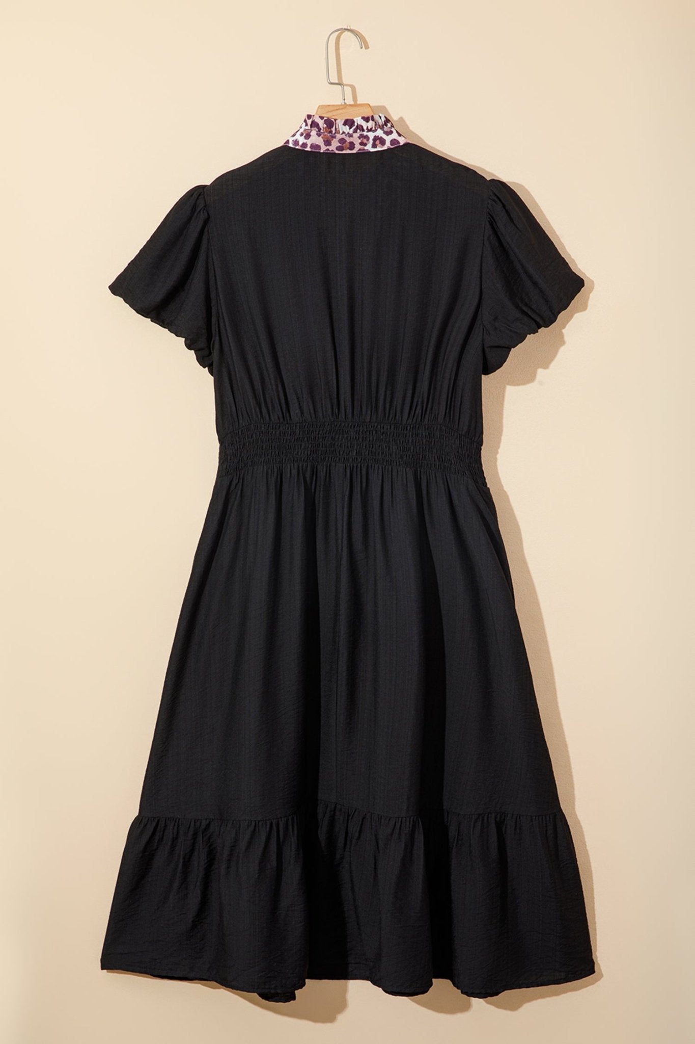 Ana Smocked Waist Ruffled PLUS Dress - Hello Beautiful BoutiquePlus Size Midi DressesThreaded Pear