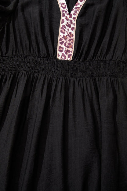 Ana Smocked Waist Ruffled PLUS Dress - Hello Beautiful BoutiquePlus Size Midi DressesThreaded Pear