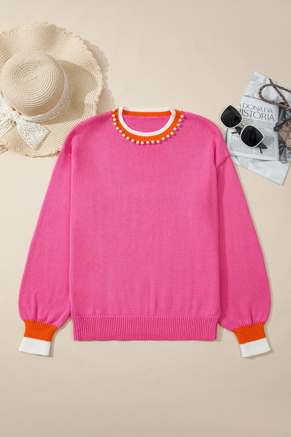 Anahi Drop Shoulder Knit Sweater - Hello Beautiful BoutiqueSweatersThreaded Pear