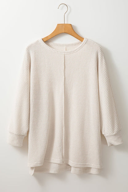Anaiah Batwing Sleeve Oversized Top - Hello Beautiful BoutiqueLong Sleeve TopsThreaded Pear