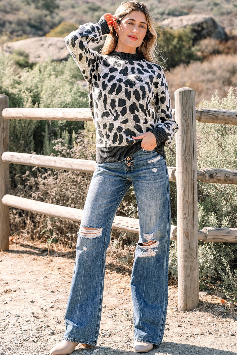 Anaissa Drop Shoulder Baggy Sweater - Hello Beautiful BoutiqueSweatersThreaded Pear