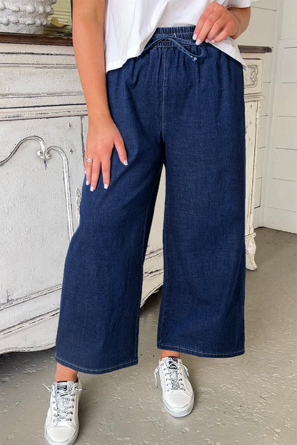 Analeia Wide Leg Casual PLUS Jeans - Hello Beautiful Boutique15% OFFThreaded Pear