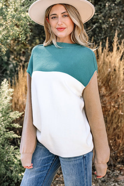 Anava Ribbed Knit Baggy Sweater - Hello Beautiful BoutiqueSweatersThreaded Pear