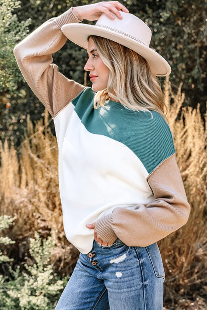 Anava Ribbed Knit Baggy Sweater - Hello Beautiful BoutiqueSweatersThreaded Pear