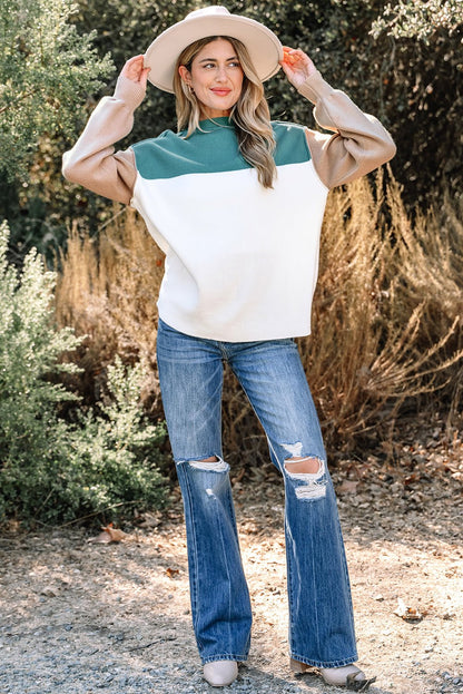 Anava Ribbed Knit Baggy Sweater - Hello Beautiful BoutiqueSweatersThreaded Pear