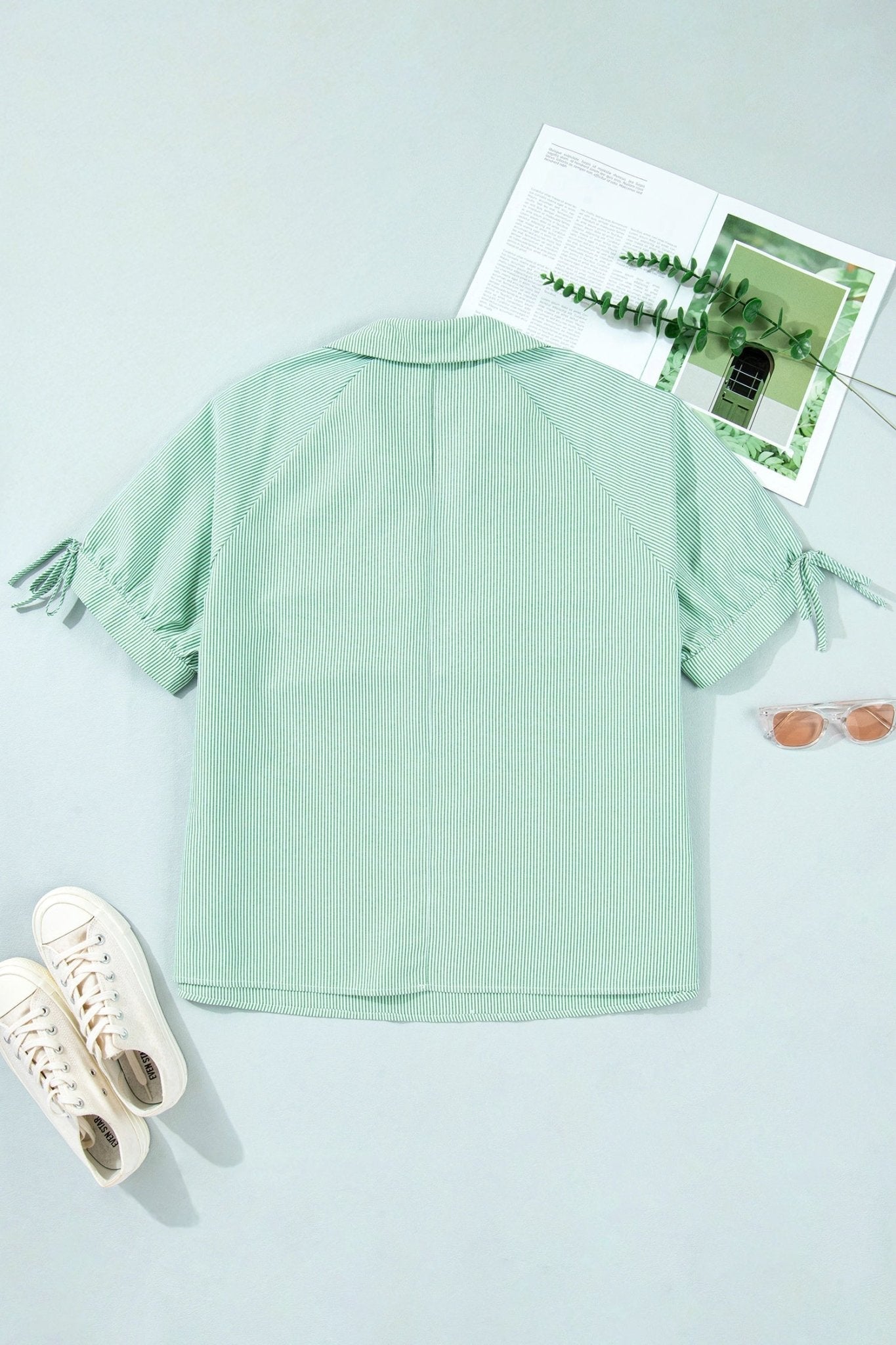 Anaya Collar Short Sleeve PLUS Blouse - Hello Beautiful BoutiquePlus Size Blouses & ShirtsThreaded Pear