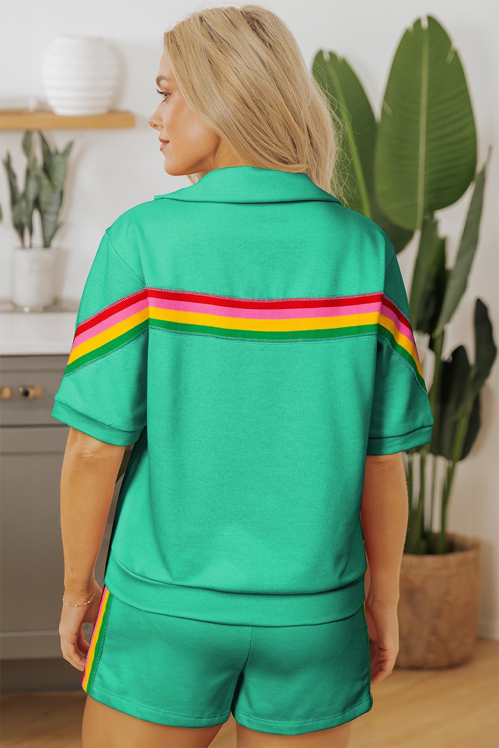 Anaya Collared Short Sleeve Top - Hello Beautiful BoutiqueShort SetsThreaded Pear